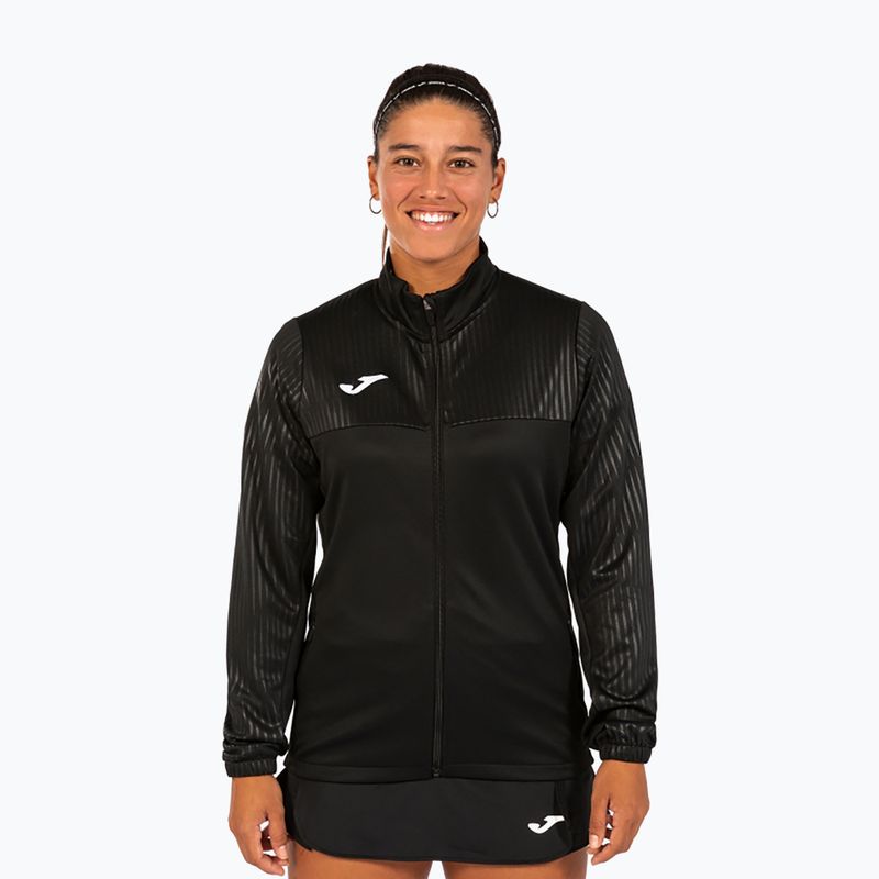 Felpa tennis donna Joma Montreal Full Zip nero 3