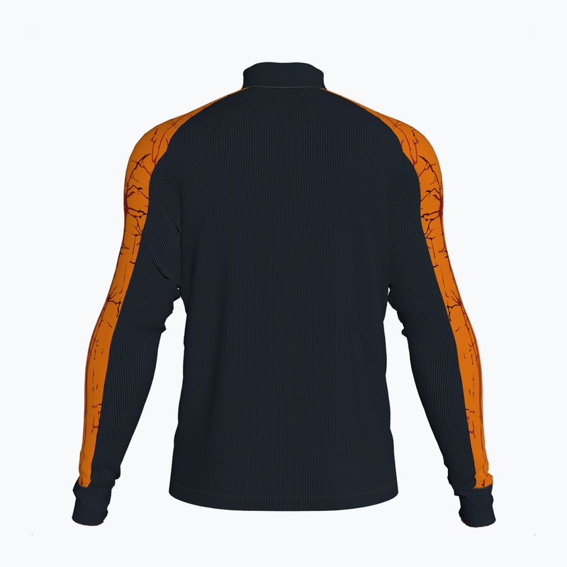 Felpa da corsa Joma Elite IX da uomo, nero/arancio 2