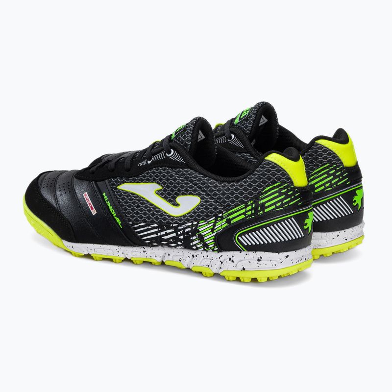 Scarpe da calcio da uomo Joma Mundial TF nero 4