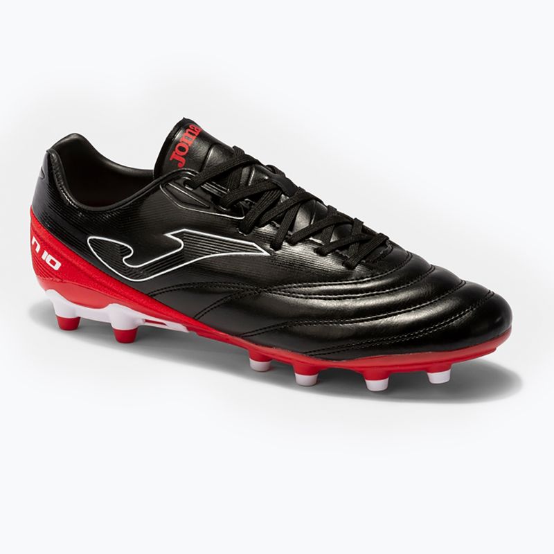 Scarpe da calcio Joma Numero-10 FG da uomo nero/rosso 11