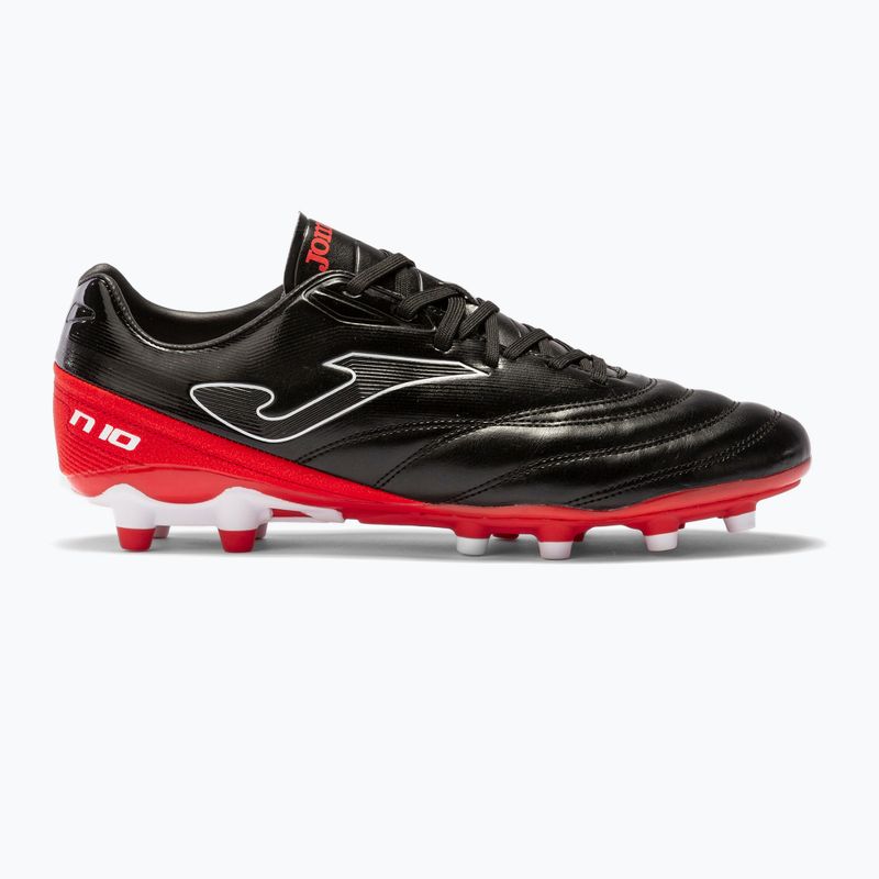 Scarpe da calcio Joma Numero-10 FG da uomo nero/rosso 12