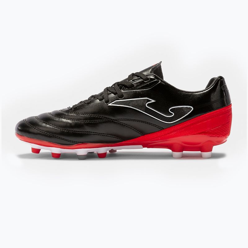 Scarpe da calcio Joma Numero-10 FG da uomo nero/rosso 13