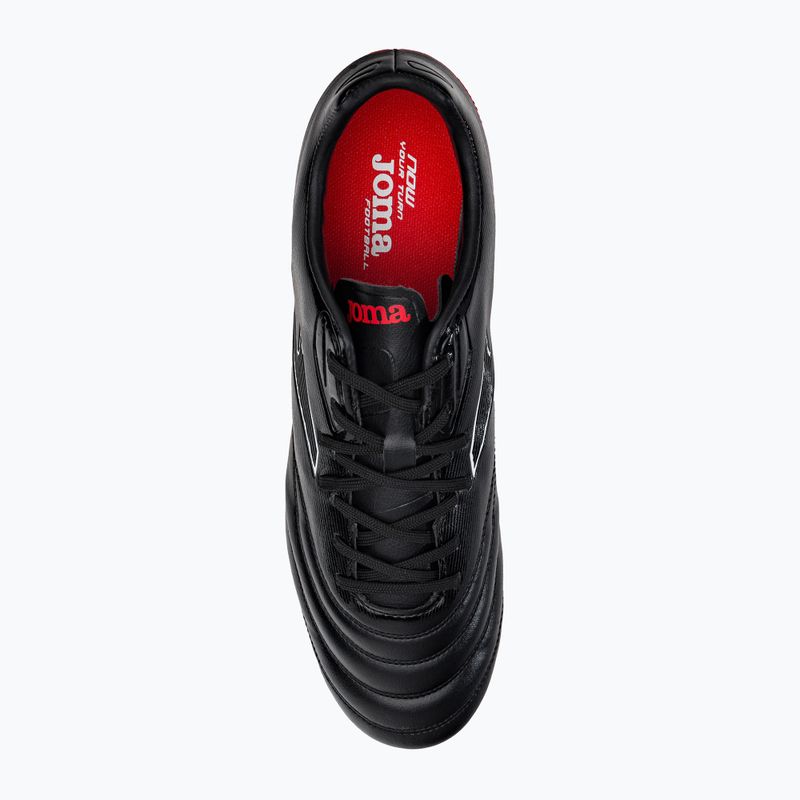 Scarpe da calcio Joma Numero-10 FG da uomo nero/rosso 6