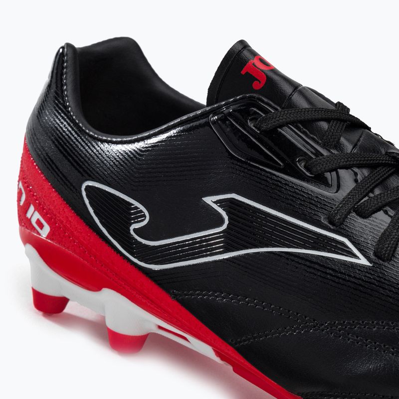 Scarpe da calcio Joma Numero-10 FG da uomo nero/rosso 9