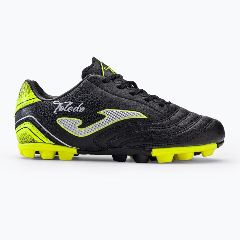 Scarpe da calcio Joma Toledo HG da bambino, nero 2