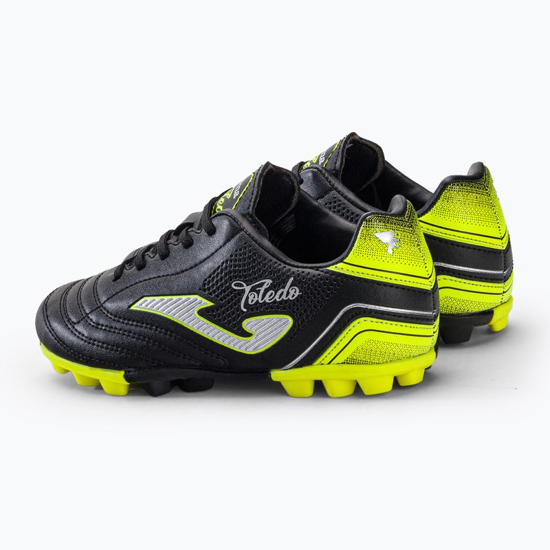 Scarpe da calcio Joma Toledo HG da bambino, nero 3