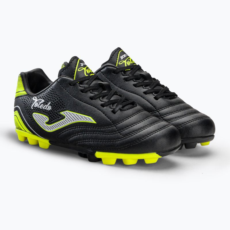 Scarpe da calcio Joma Toledo HG da bambino, nero 5