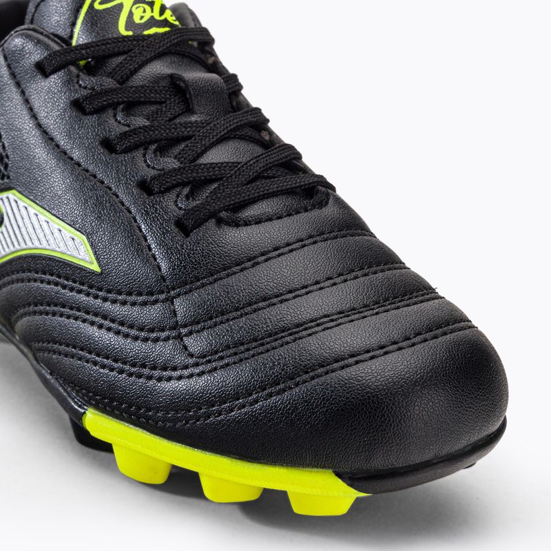 Scarpe da calcio Joma Toledo HG da bambino, nero 7