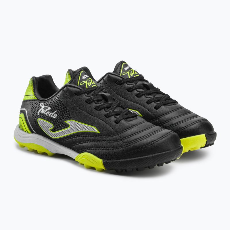 Scarpe da calcio Joma Toledo TF per bambini, nero 10