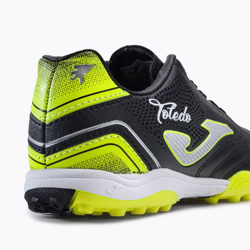 Scarpe da calcio Joma Toledo TF per bambini, nero 18
