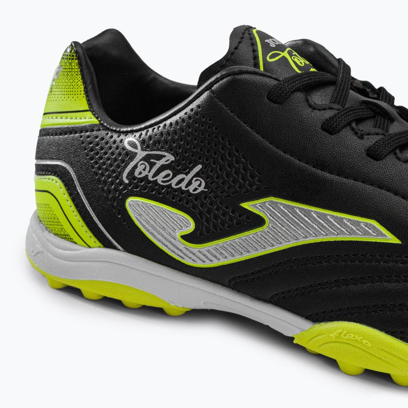 Scarpe da calcio Joma Toledo TF per bambini, nero 16