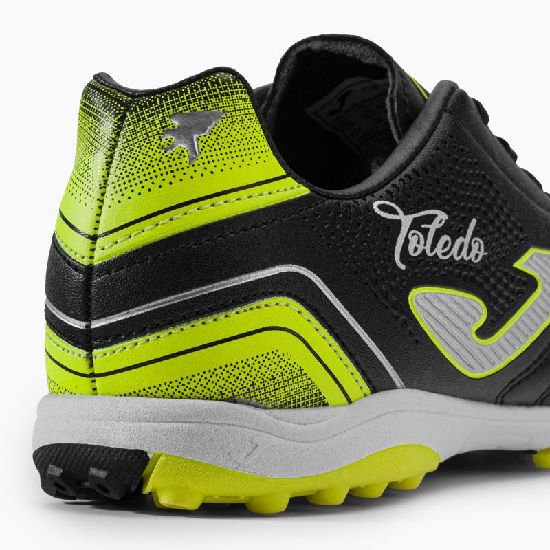 Scarpe da calcio Joma Toledo TF per bambini, nero 17