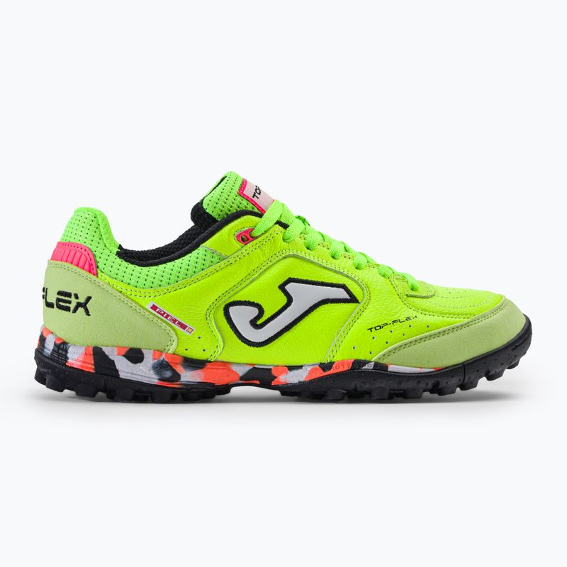 Scarpe da calcio da uomo Joma Top Flex TF verde fluoro 2