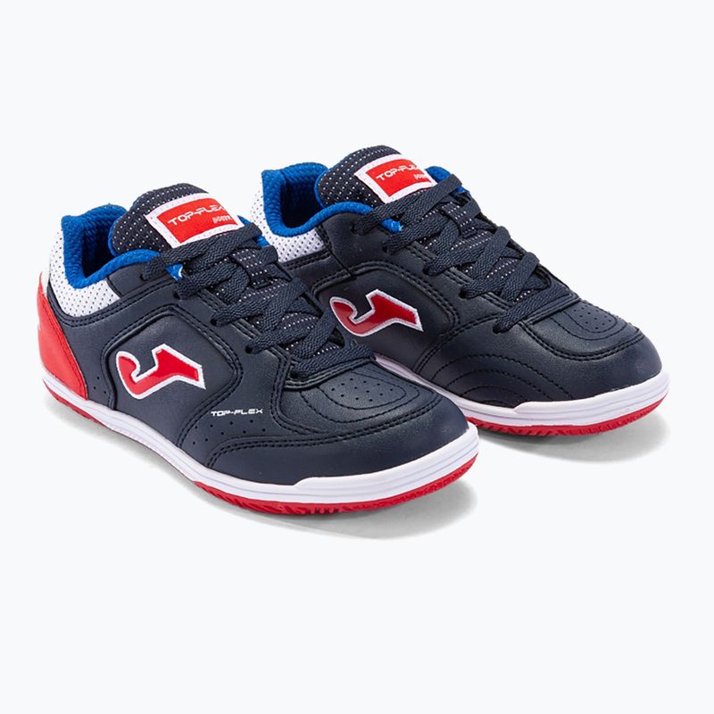 Scarpe da calcio da bambino Joma Top Flex IN navy/rosso 10
