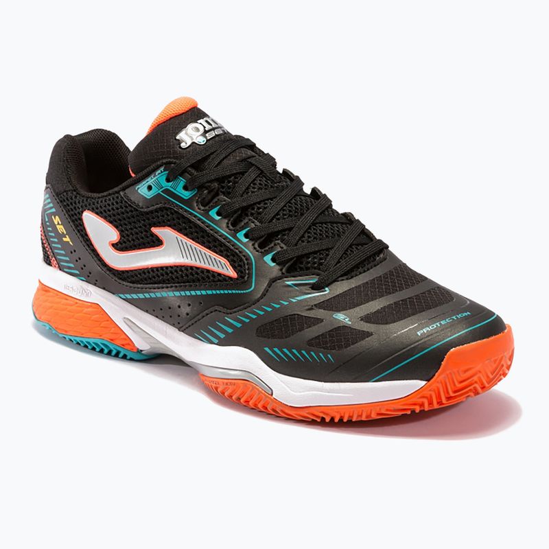 Scarpe da tennis da uomo Joma Set P nero/limone fluoro 10