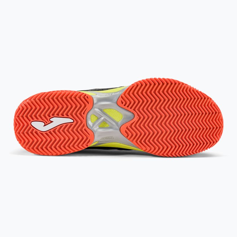 Scarpe da tennis da uomo Joma Set P nero/limone fluoro 5