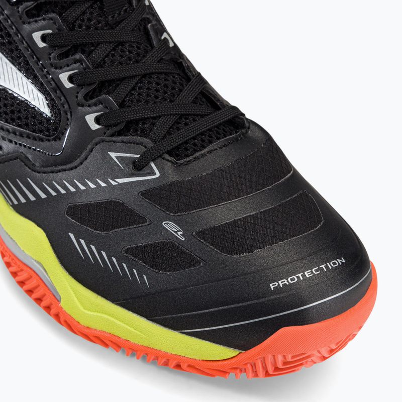 Scarpe da tennis da uomo Joma Set P nero/limone fluoro 7