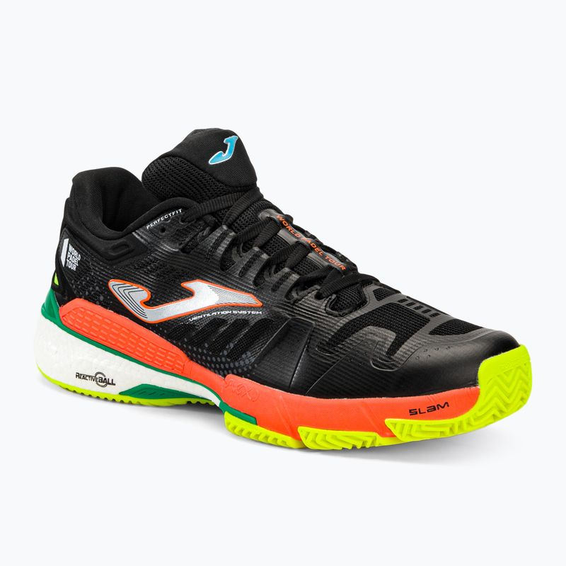Scarpe da tennis da uomo Joma Slam P nero/arancio fluoro