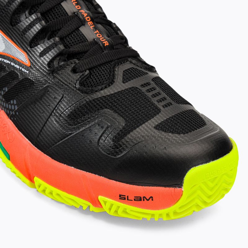Scarpe da tennis da uomo Joma Slam P nero/arancio fluoro 7