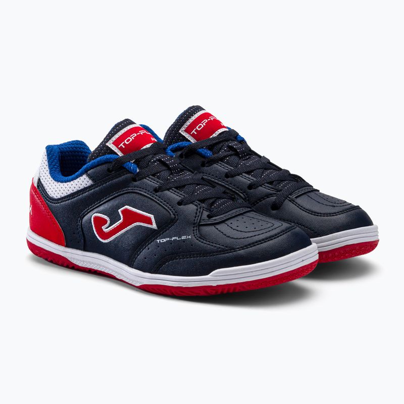 Scarpe da calcio da bambino Joma Top Flex IN navy/rosso 3