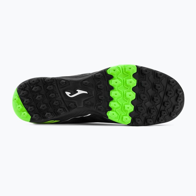 Scarpe da calcio Joma Aguila TF nero/verde fluor da uomo 5