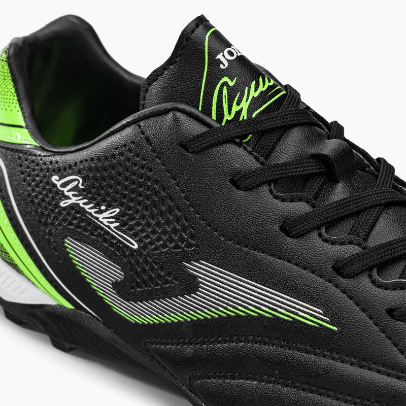 Scarpe da calcio Joma Aguila TF nero/verde fluor da uomo 9
