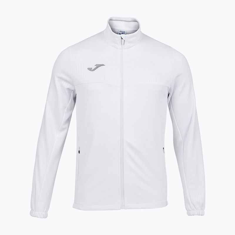 Felpa da tennis da uomo Joma Montreal Full Zip bianco