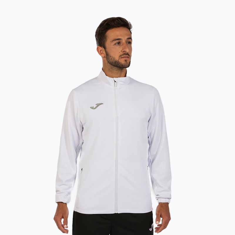 Felpa da tennis da uomo Joma Montreal Full Zip bianco 3