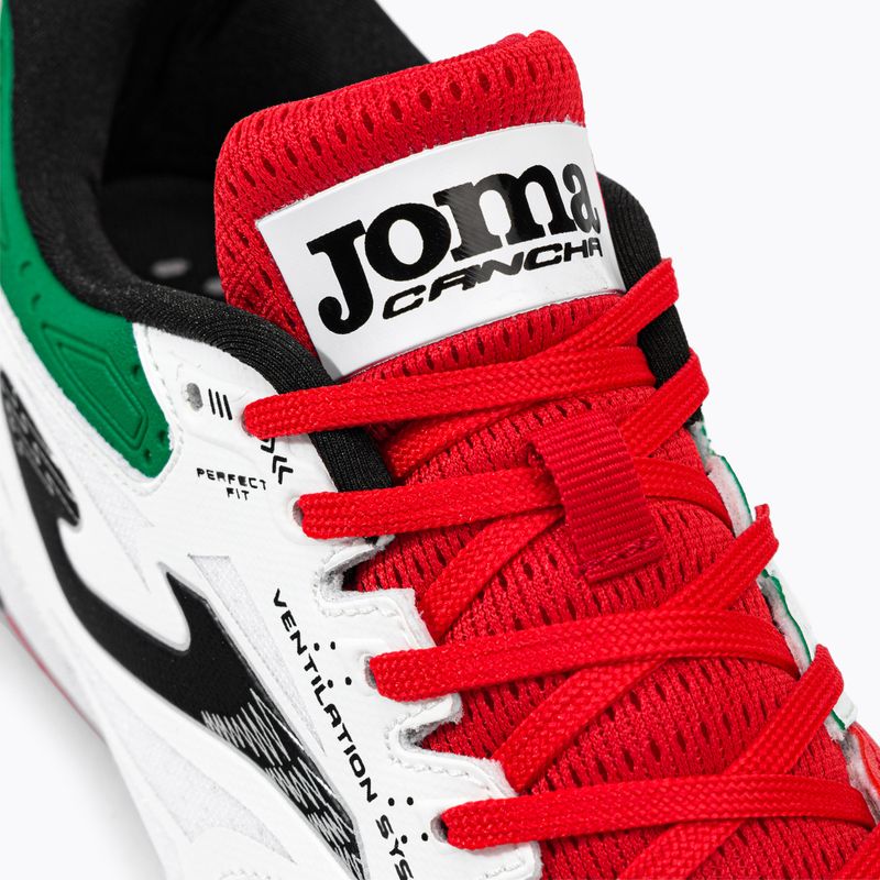 Scarpe da calcio Joma Cancha TF da uomo rosso/bianco/verde 7