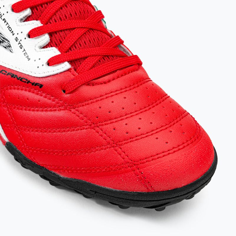Scarpe da calcio Joma Cancha TF da uomo rosso/bianco/verde 8