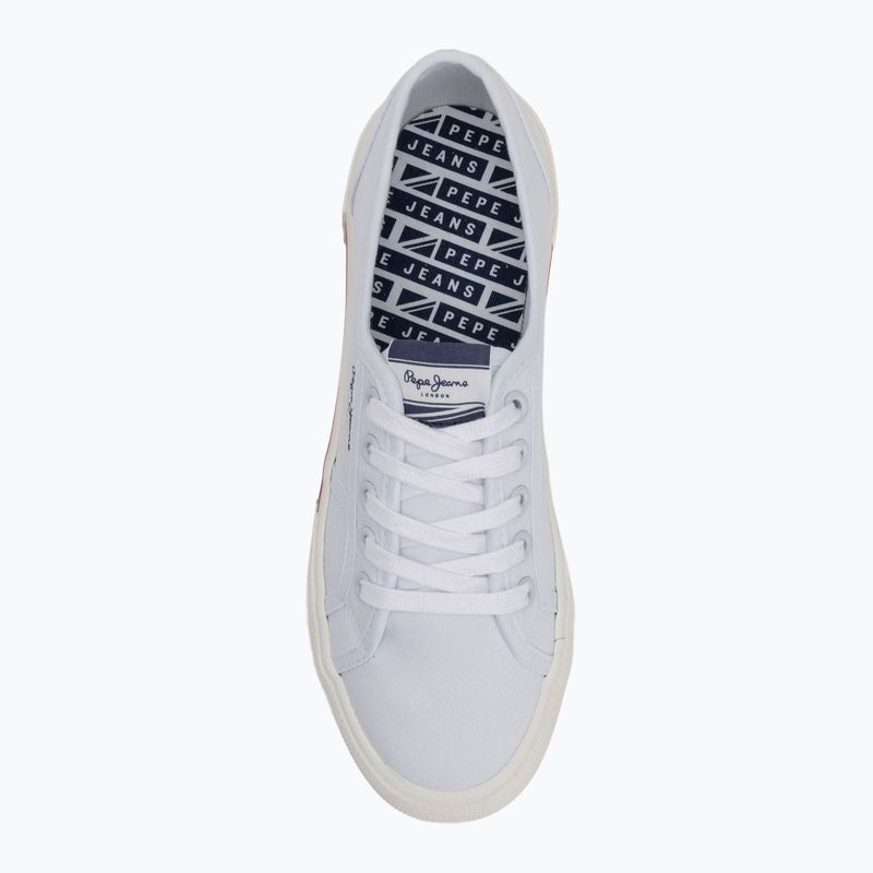 Pepe Jeans scarpe donna Brady Basic bianco 5