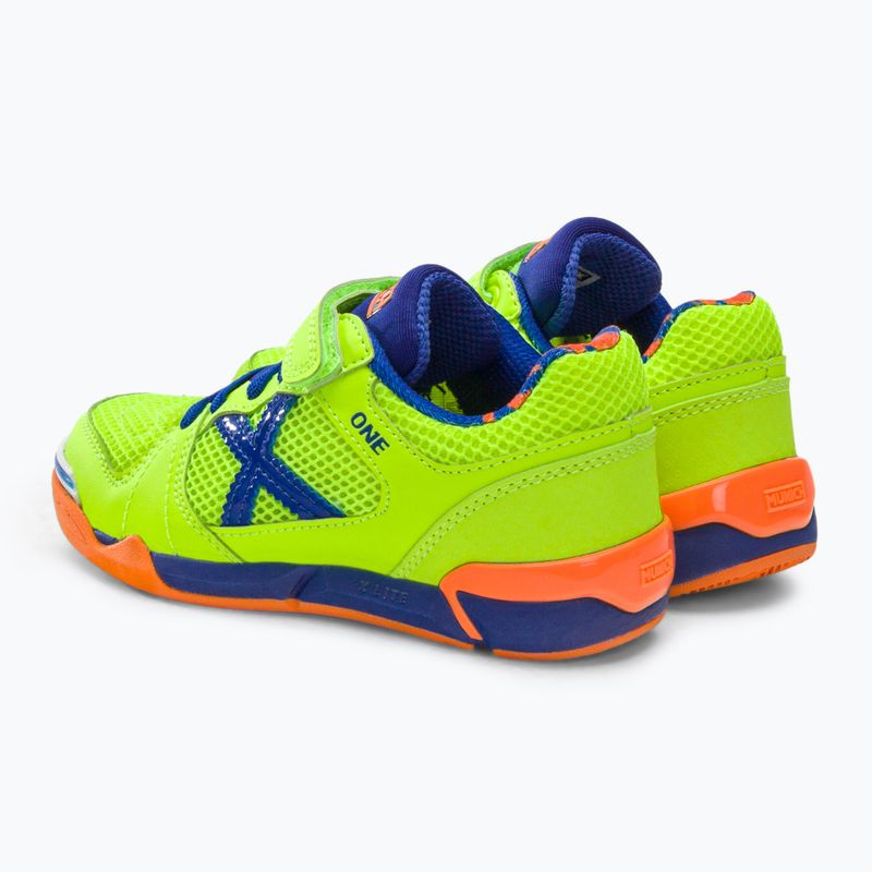 Scarpe da calcio per bambini MUNICH One Kid Vco verde claro 3