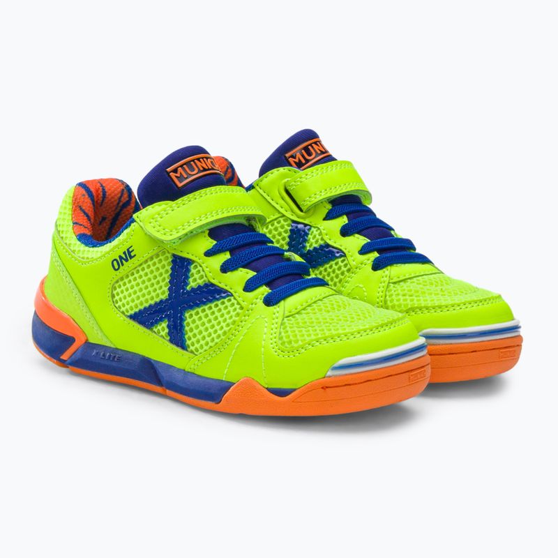 Scarpe da calcio per bambini MUNICH One Kid Vco verde claro 4
