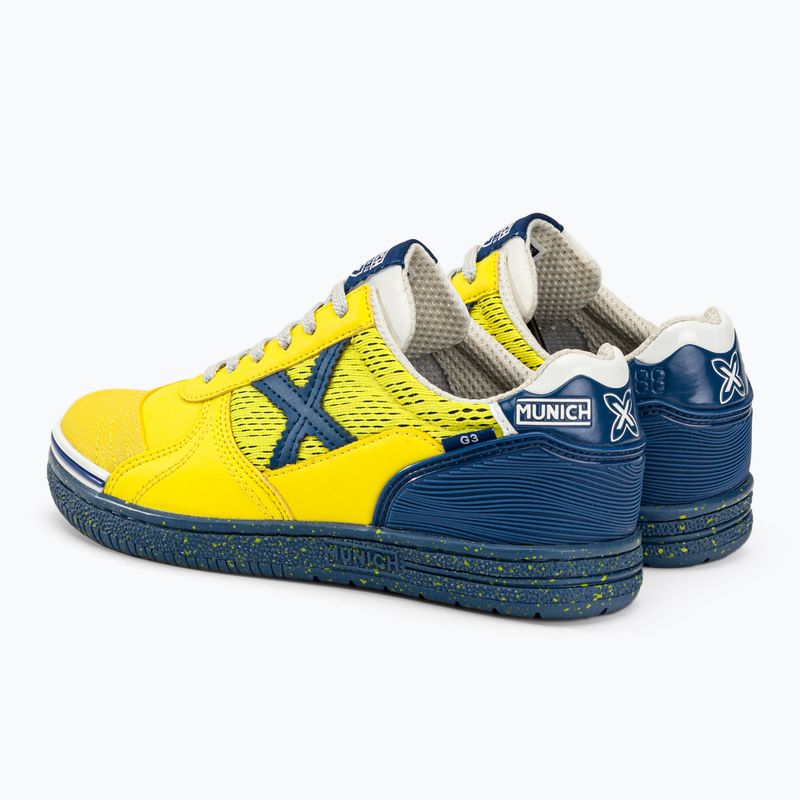 Scarpe da calcio per bambini MUNICH G-3 Indoor amarillo 3