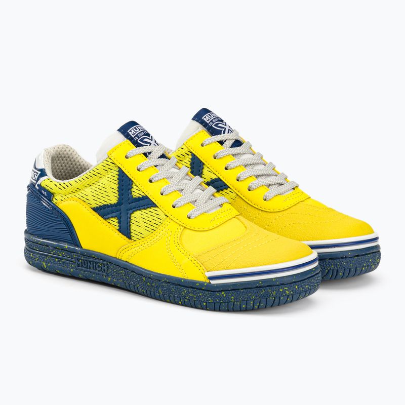 Scarpe da calcio per bambini MUNICH G-3 Indoor amarillo 4