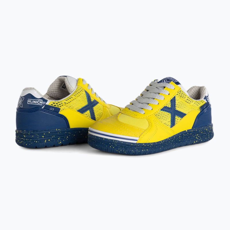 Scarpe da calcio per bambini MUNICH G-3 Indoor amarillo 12