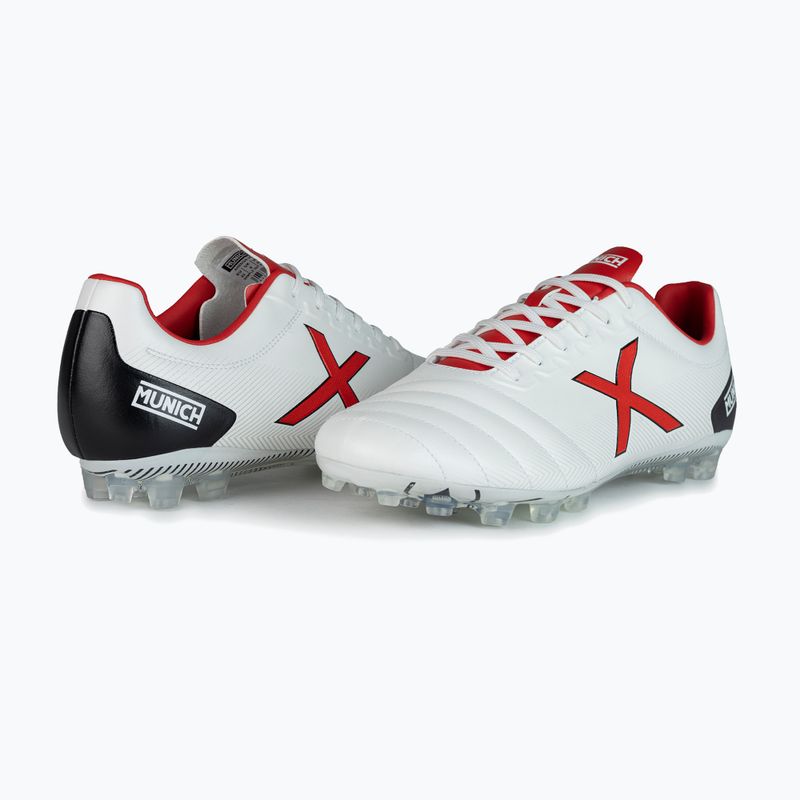 Scarpe da calcio MUNICH Arenga FG blanco/rojo 10