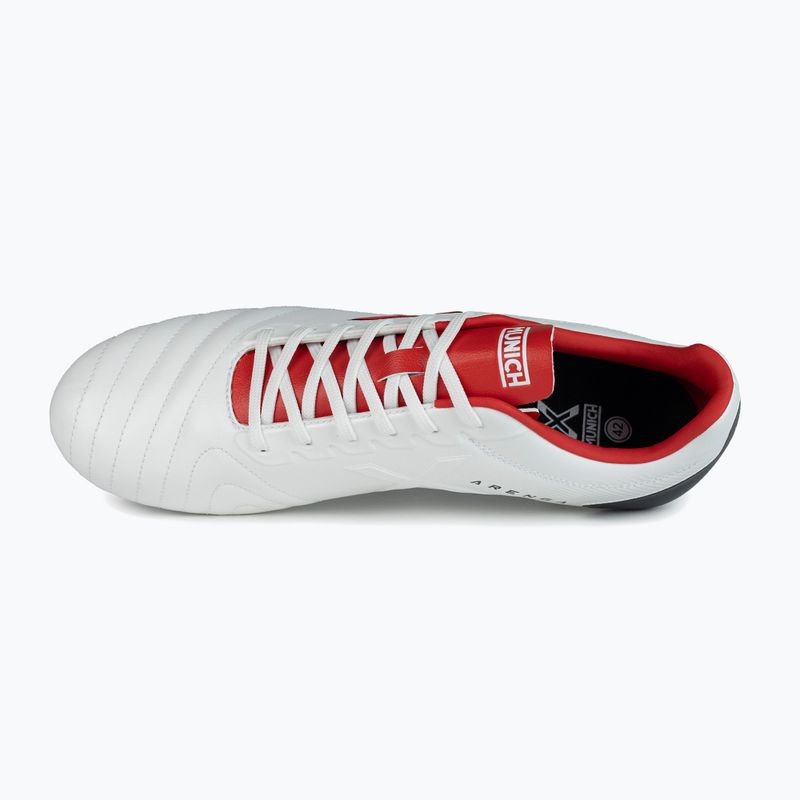 Scarpe da calcio MUNICH Arenga FG blanco/rojo 11