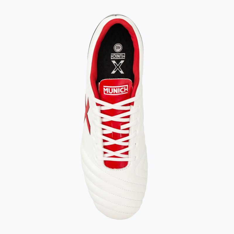 Scarpe da calcio MUNICH Arenga FG blanco/rojo 5