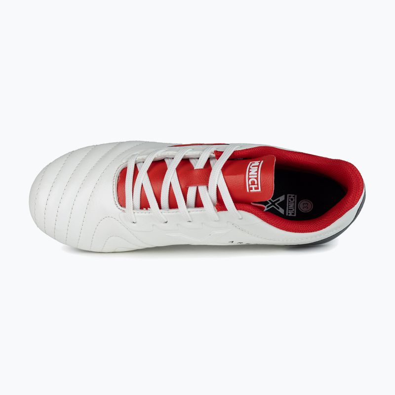 Scarpe da calcio per bambini MUNICH Arenga Kid FG blanco/rojo 11