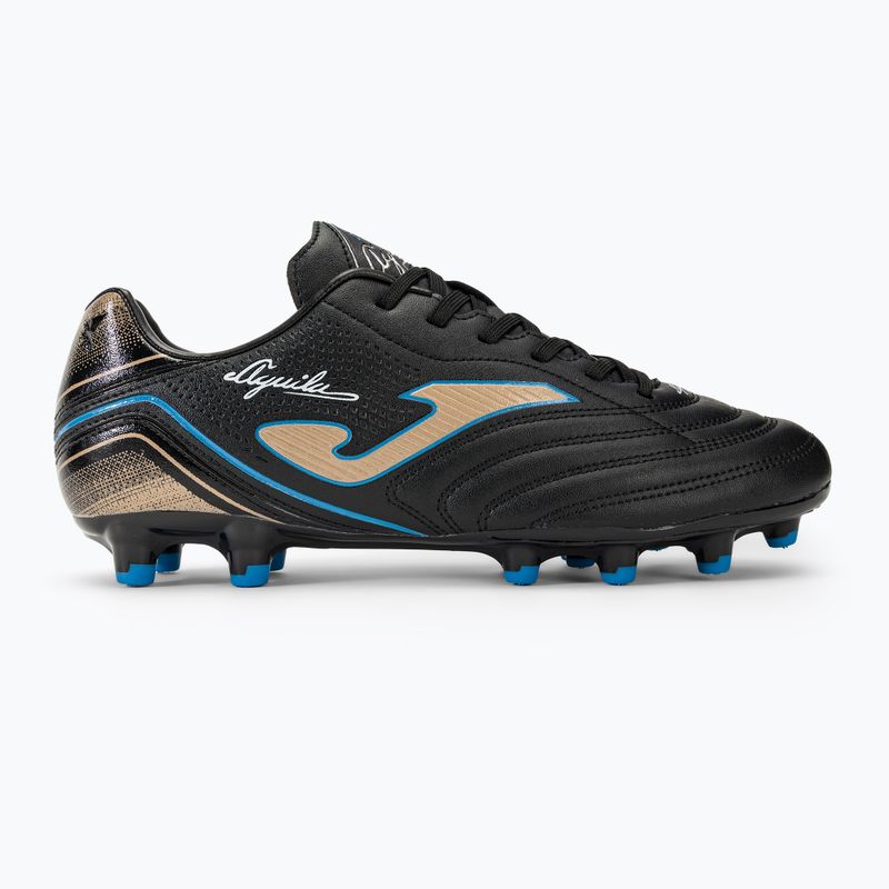 Scarpe da calcio Joma Aguila FG da uomo nero/oro 2