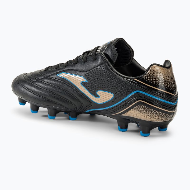 Scarpe da calcio Joma Aguila FG da uomo nero/oro 3
