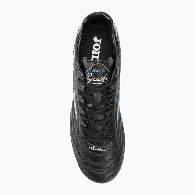 Scarpe da calcio Joma Aguila FG da uomo nero/oro 5