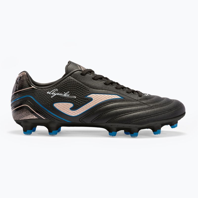 Scarpe da calcio Joma Aguila FG da uomo nero/oro 8