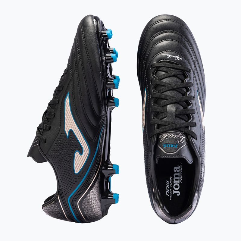 Scarpe da calcio Joma Aguila FG da uomo nero/oro 11