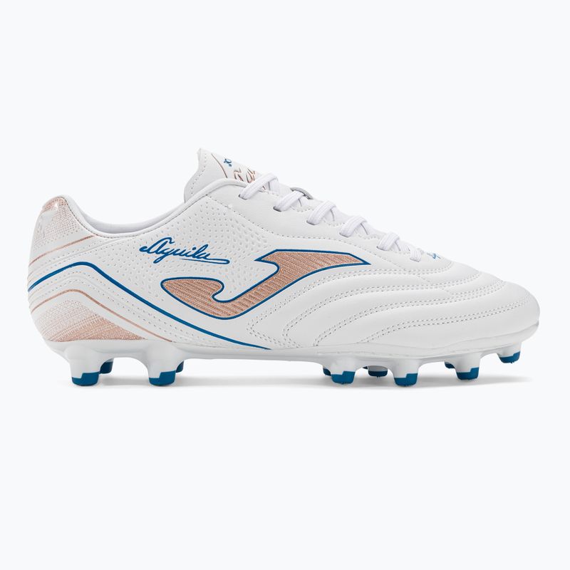 Scarpe da calcio Joma Aguila FG bianco/oro da uomo 2