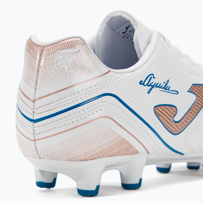 Scarpe da calcio Joma Aguila FG bianco/oro da uomo 9