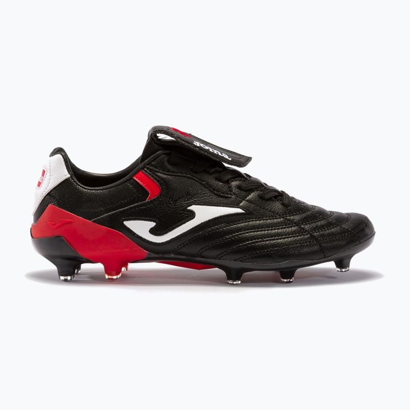 Scarpe da calcio Joma Aguila Cup FG da uomo, nero/rosso 11