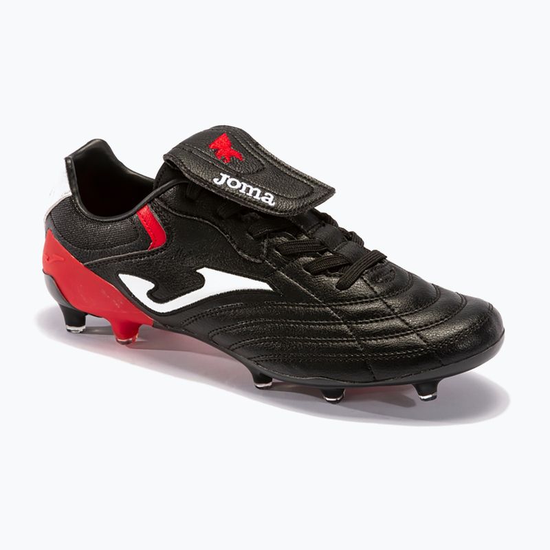 Scarpe da calcio Joma Aguila Cup FG da uomo, nero/rosso 13
