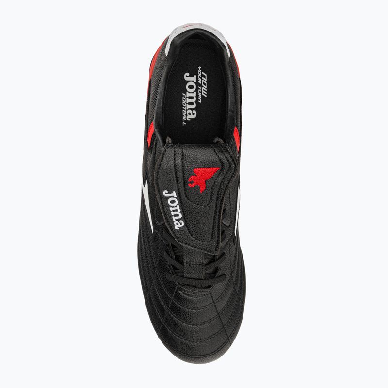 Scarpe da calcio Joma Aguila Cup FG da uomo, nero/rosso 6